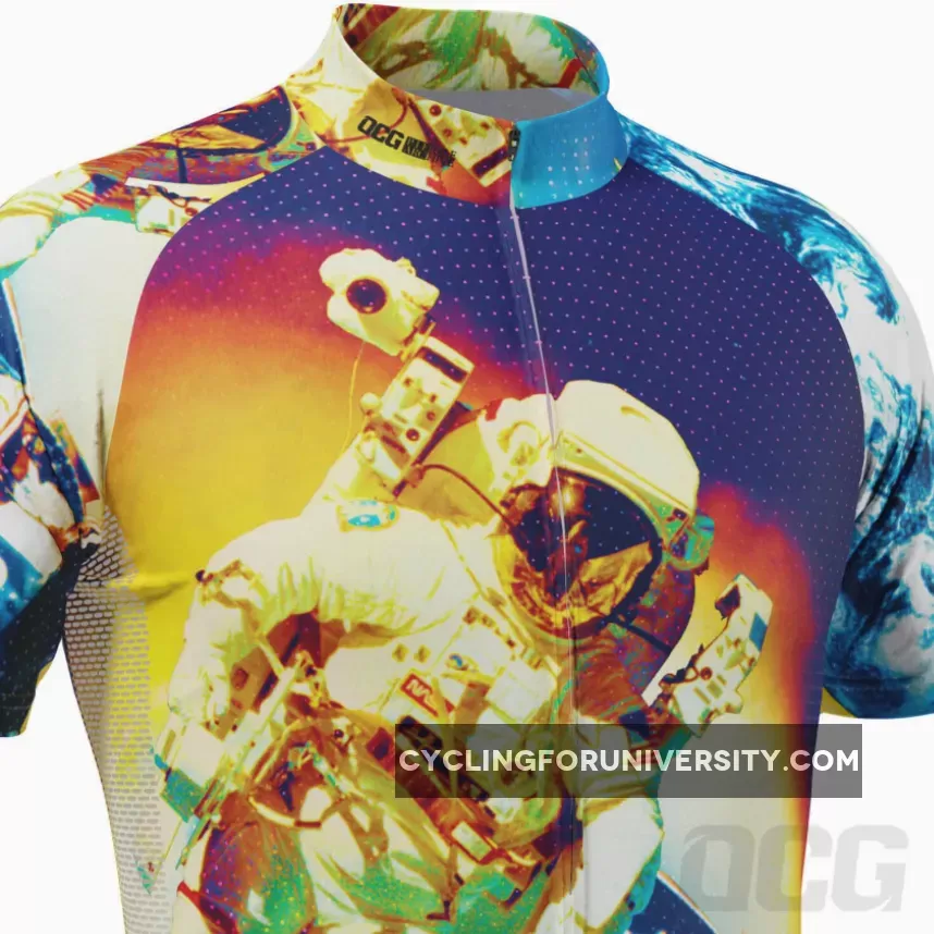 Men's Astronaut to the Moon Short Sleeve Cycling Jersey