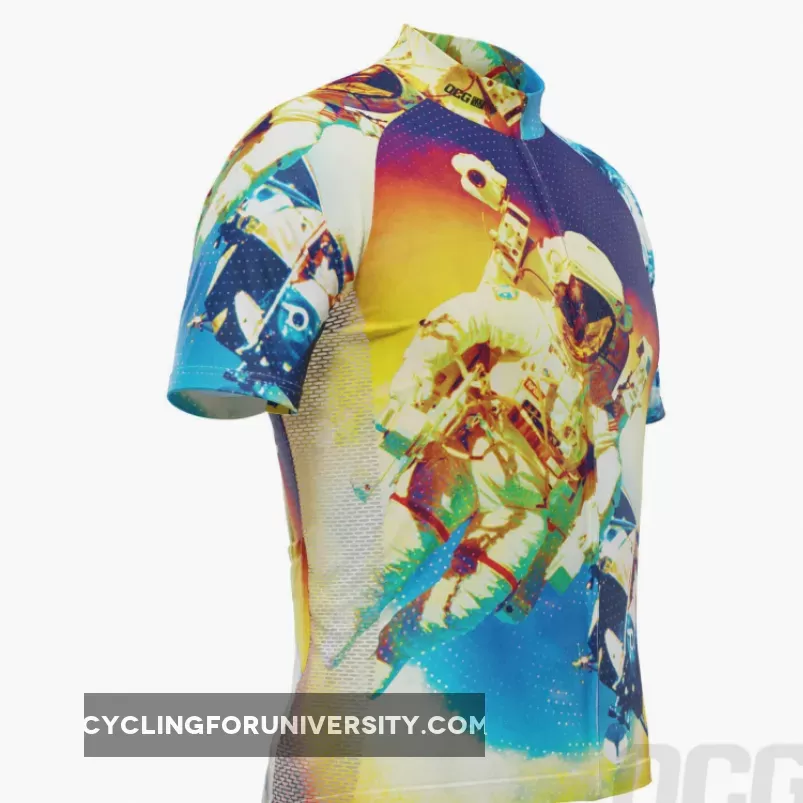 Men's Astronaut to the Moon Short Sleeve Cycling Jersey