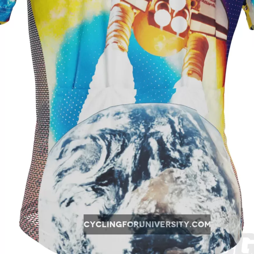 Men's Astronaut to the Moon Short Sleeve Cycling Jersey