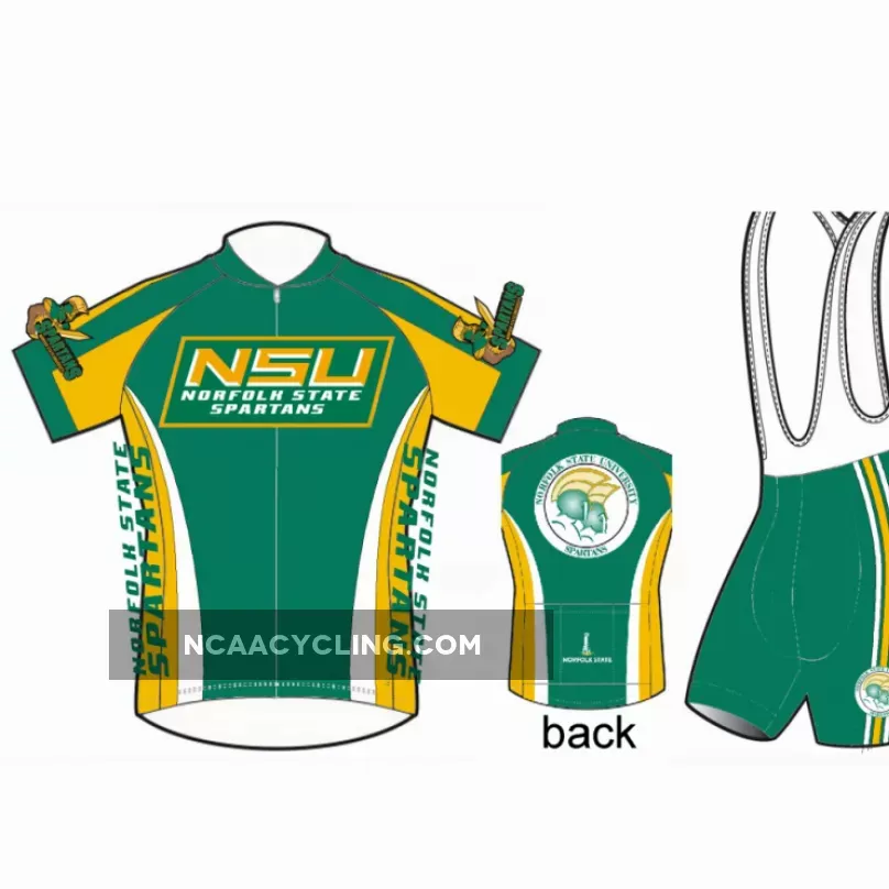 NSU Norfolk State University Spartans cycling jerseys shorts bibs