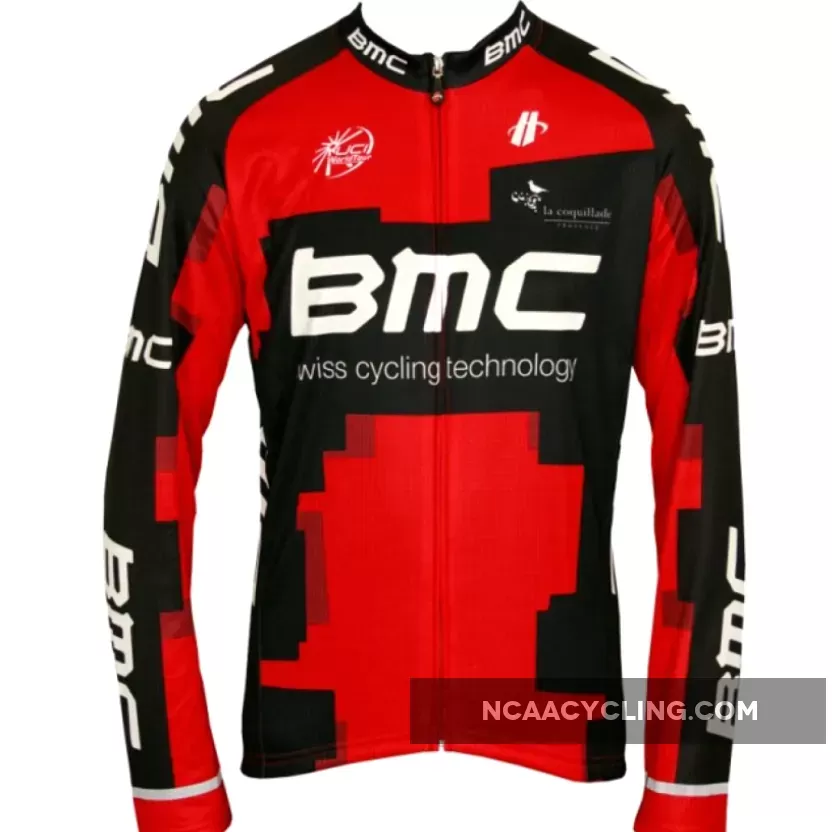BMC RACING TEAM 2012 Hincapie Radsport-Profi-Team Winter Fleece Long sleeve cycling jersey jacket Black