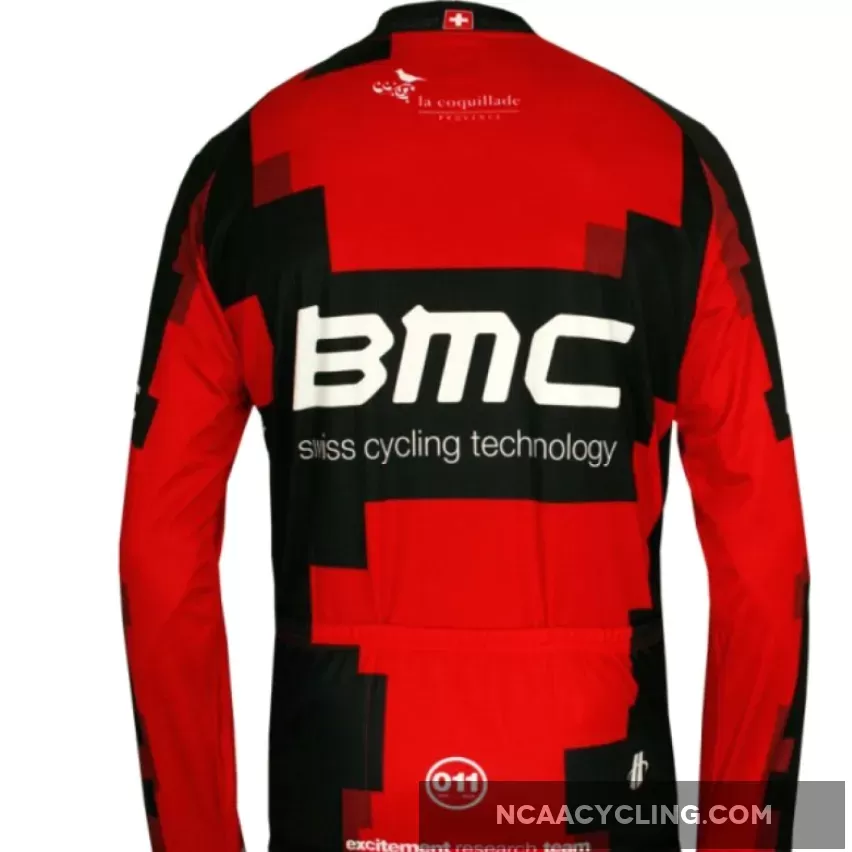 BMC RACING TEAM 2012 Hincapie Radsport-Profi-Team Winter Fleece Long sleeve cycling jersey jacket Black