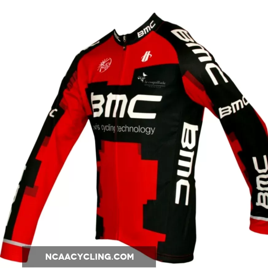 BMC RACING TEAM 2012 Hincapie Radsport-Profi-Team Winter Fleece Long sleeve cycling jersey jacket Black