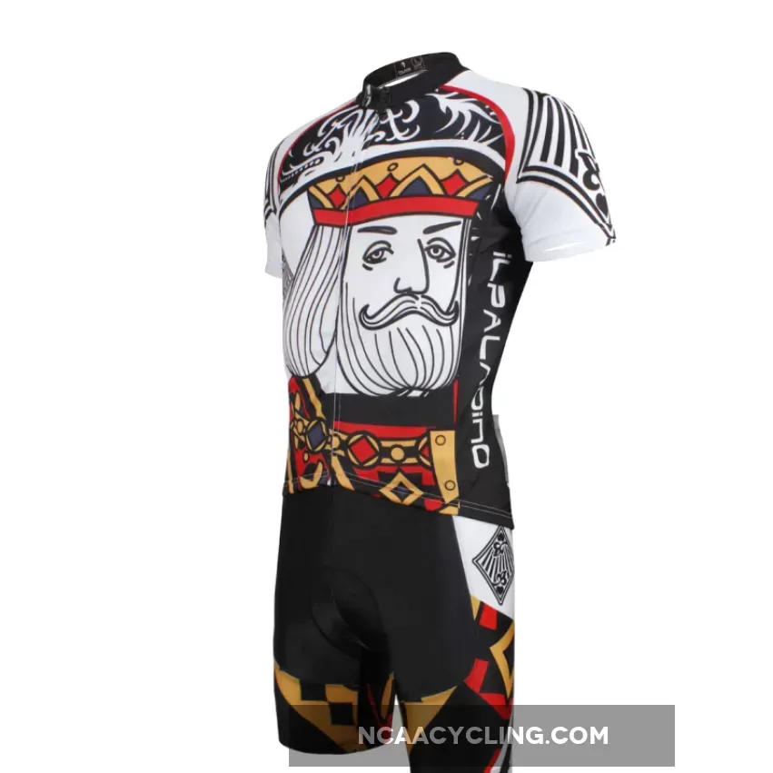 Poker Face Playing Card Diamonds King Short/long-sleeve Men's Cycling Suit Jersey NO.638