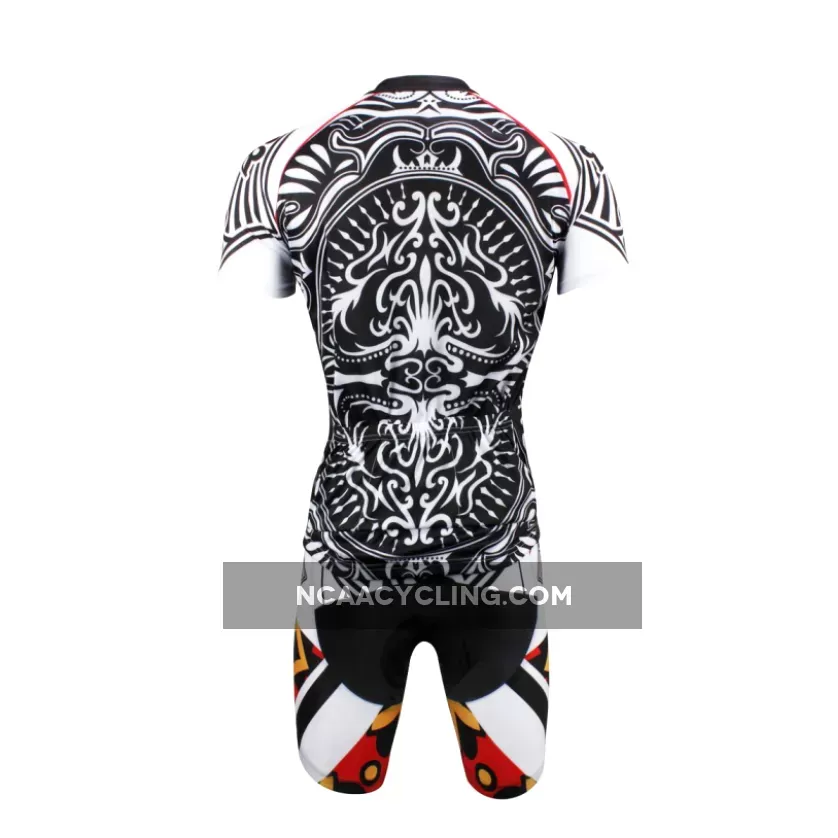 Poker Face Playing Card Diamonds King Short/long-sleeve Men's Cycling Suit Jersey NO.638