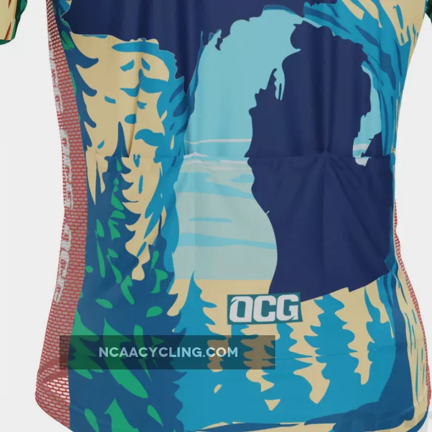 Men's Michigan Home is Where The Hand Is Short Sleeve Cycling Jersey / Michigan Cycling Jersey