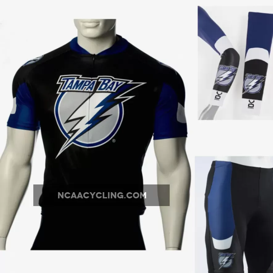 NHL Tampa Bay Lightning Cycling Jerseys Bib Shorts Arm Warmers