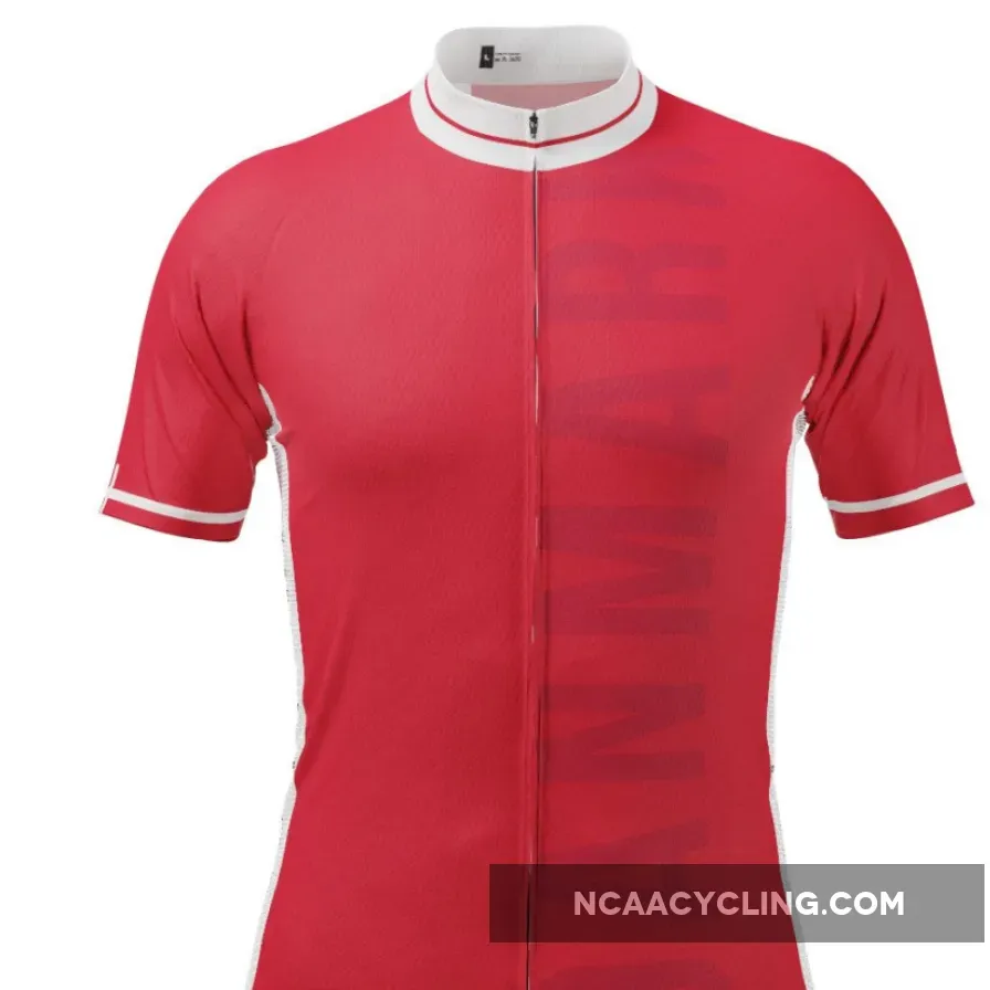 Men's Denmark National Short Sleeve Cycling Jersey Danish Jersey