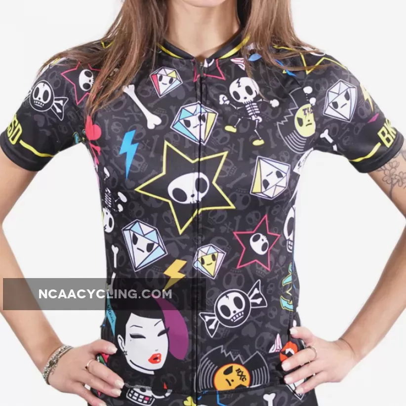 Bike Inside Tokidoki Rock Woman Jersey - Black Outlet