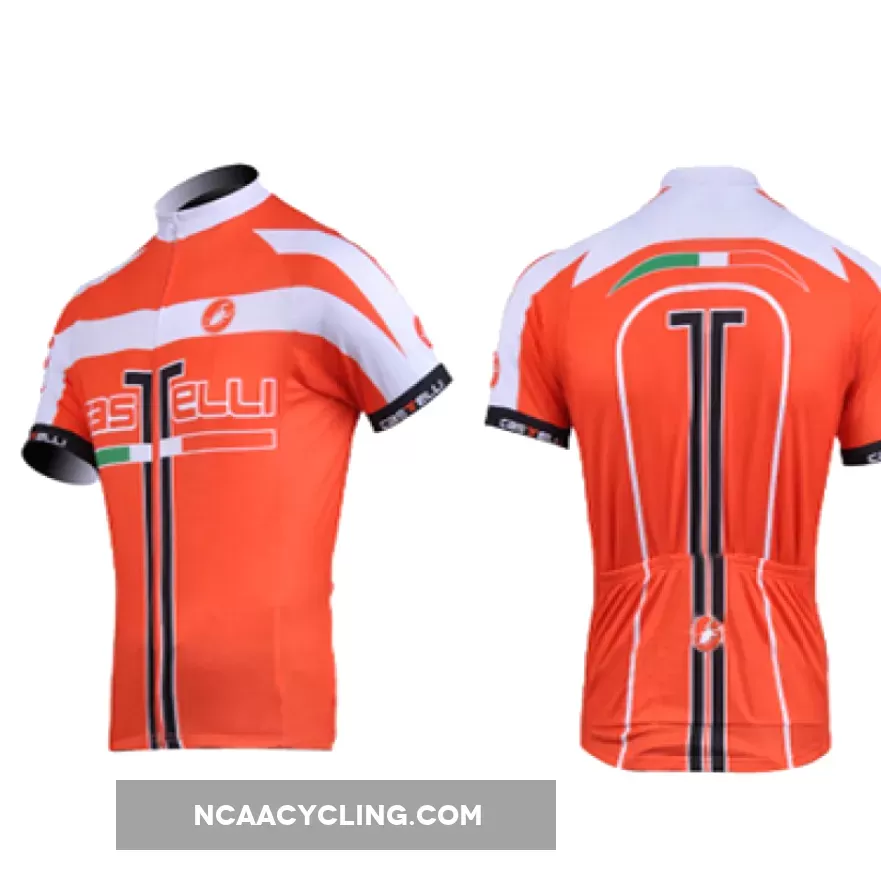 CASTELLI ORANGE Short Sleeve Jersey Restock