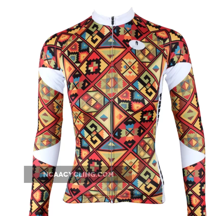 Ilpaladino Checked Women's Long-Sleeve Cycling Jersey/Suit Biking Shirts Breathable Apparel Outdoor Sports Gear Clothes NO.315