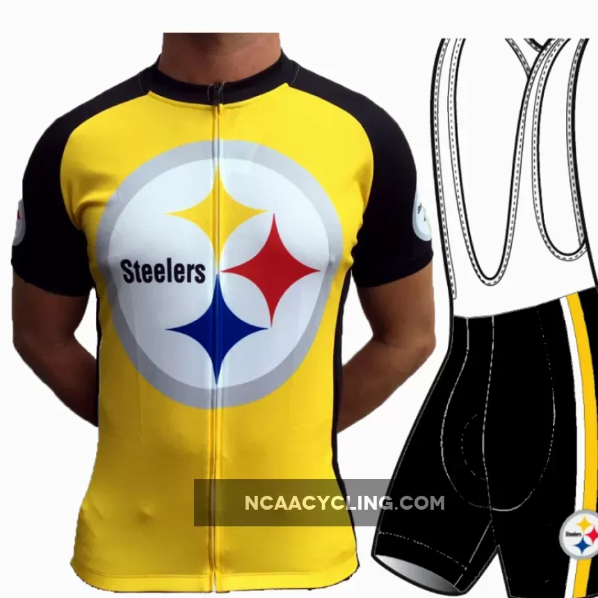 NFL Pittsburgh Steelers Short Sleeve Cycling Jersey