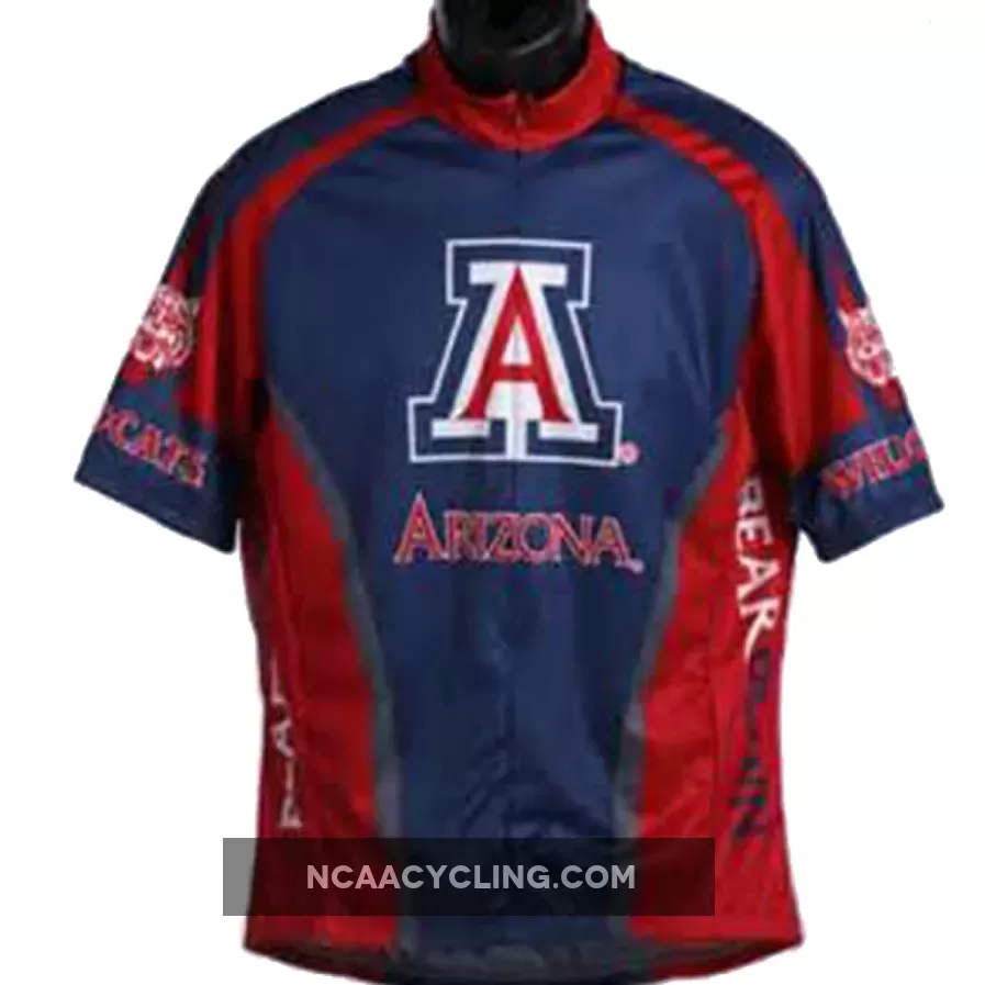 NCAA U of A, UA University of Arizona Wildcats Red Cycling Jerseys