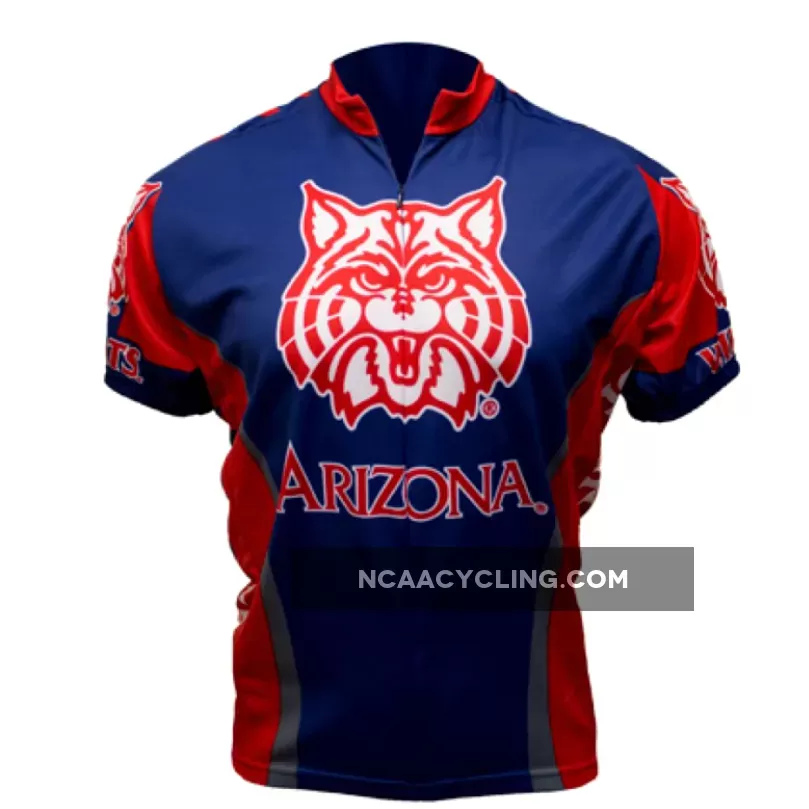 NCAA U of A, UA University of Arizona Wildcats Red Cycling Jerseys