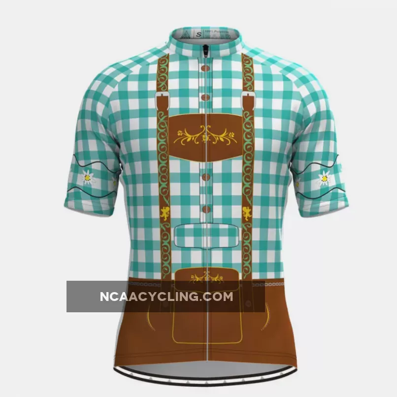 Men's Tirolese Cycling Jersey Blue-Green Restock