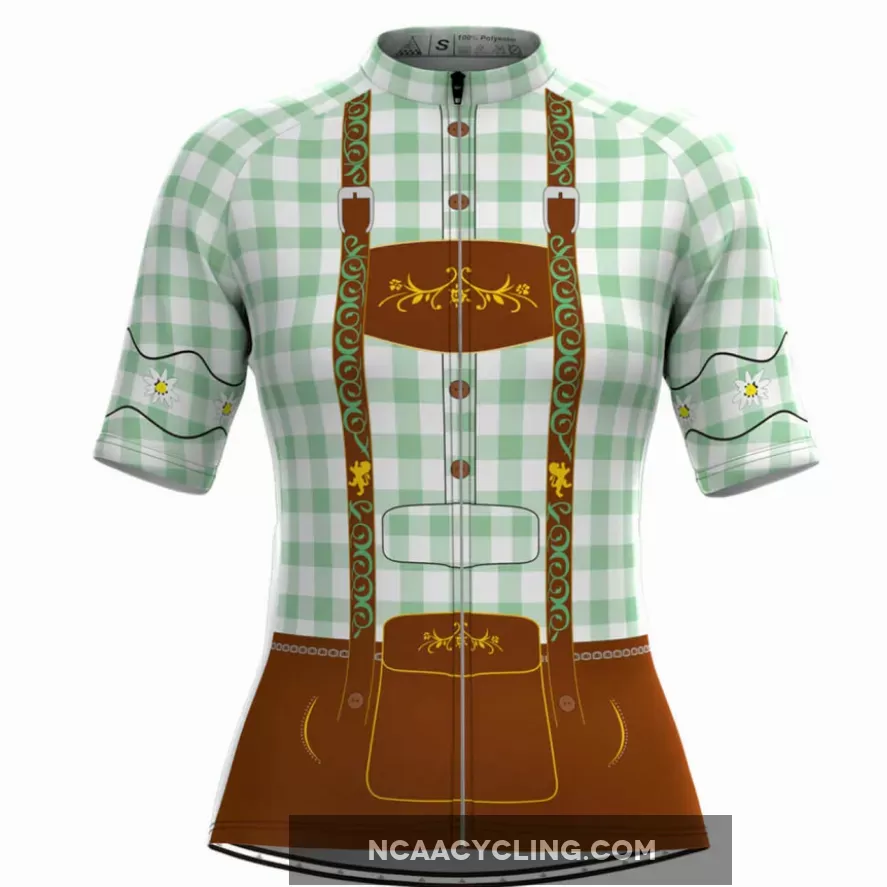 Women's Tirolese Cycling Jersey Green Brand New