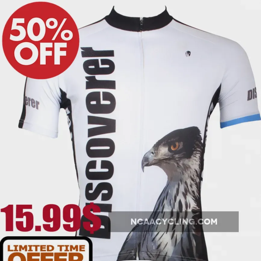 Discover Series-Eagle ILPALADINO Men's Cycling Jersey Bike Shirt Quick Dry Road Bike Pro Cycle Clothing Racing Apparel Outdoor Sports Leisure Biking T-shirt Wear Breathable 303