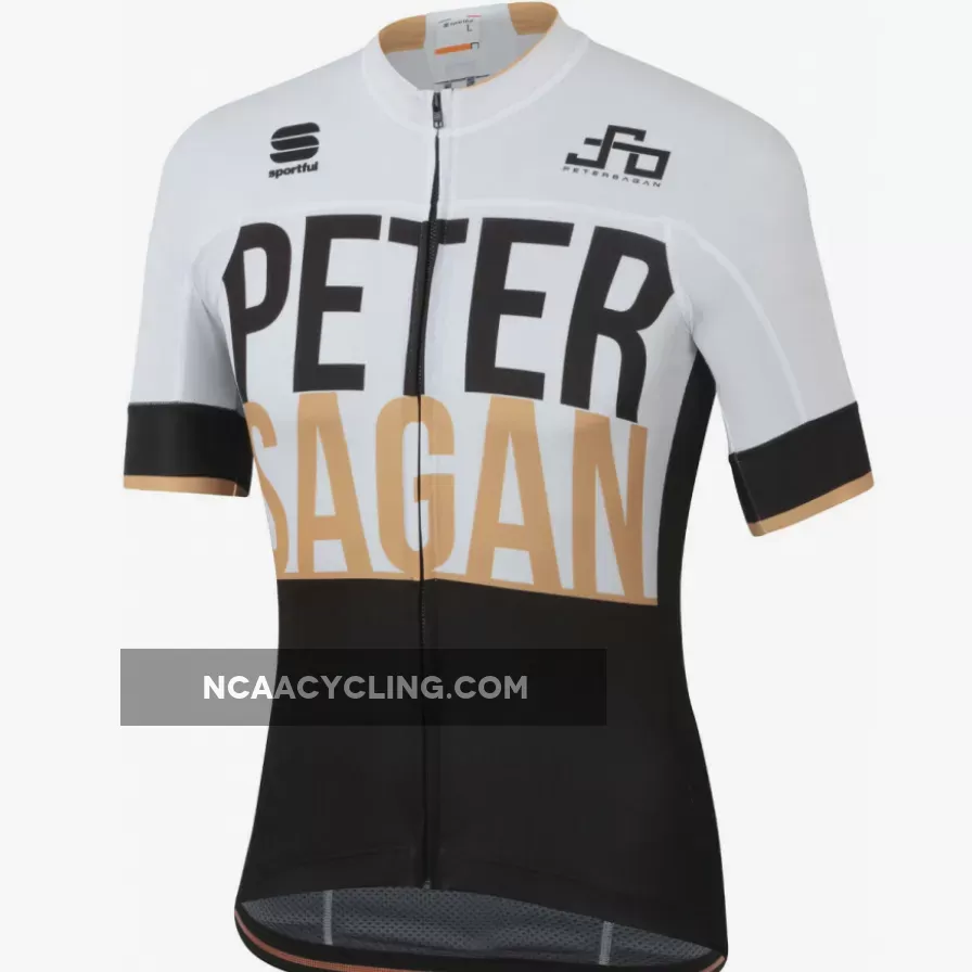 Sagan Gold Bodyfit Team Jersey White 002, For Sale SAG19J66