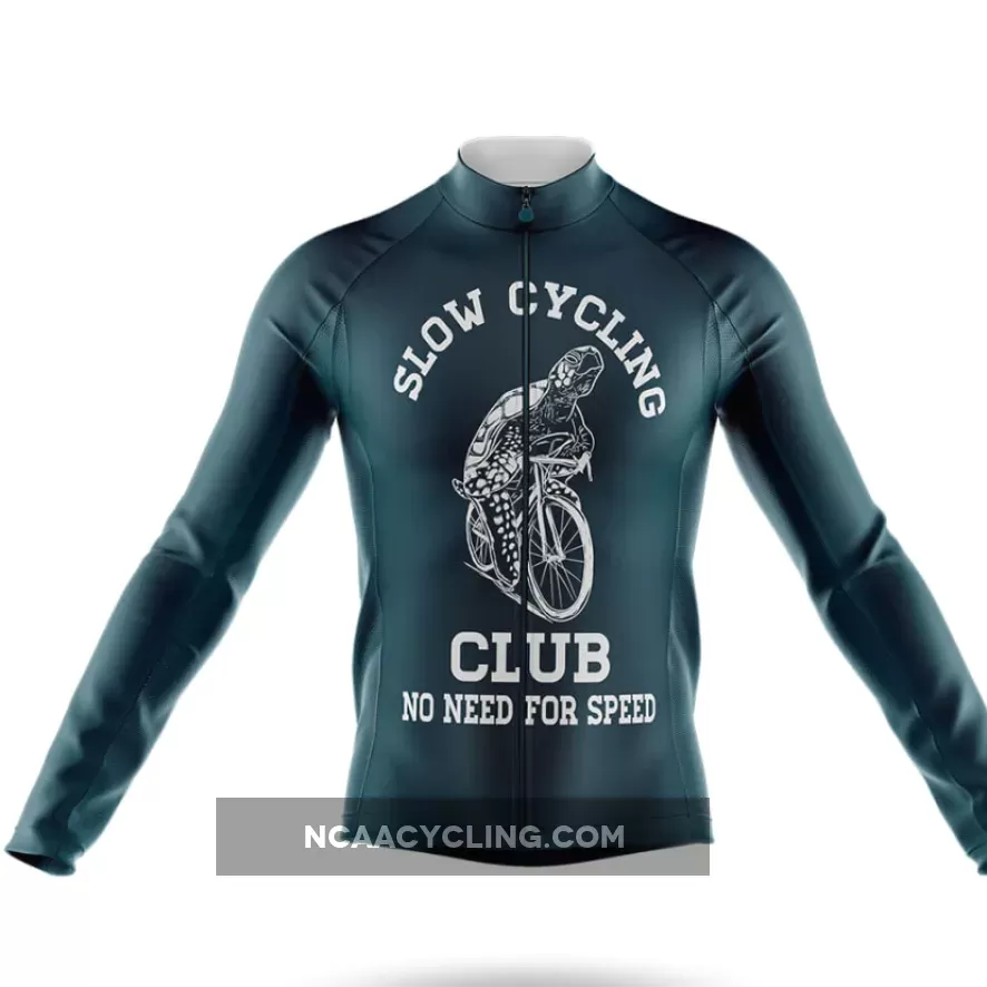 Slow Cycling Club - Men's Cycling Kit / Long Sleeve Jersey