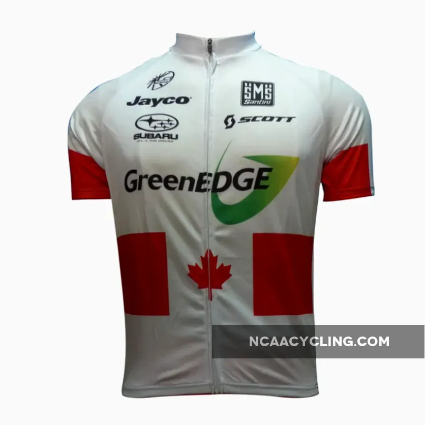 2012 Green EDGE Japan Champion Cycling Jersey Short Sleeve