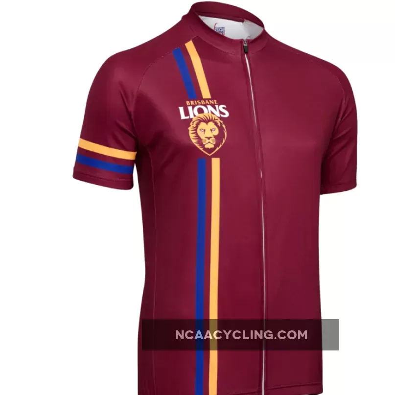 AFL Brisbane Lions Mountain and road bike Short Sleeve Cycling Jerseys