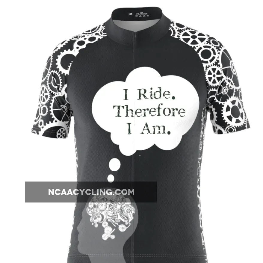 Men's I Ride Therefore I Am Short Sleeve Cycling Jersey