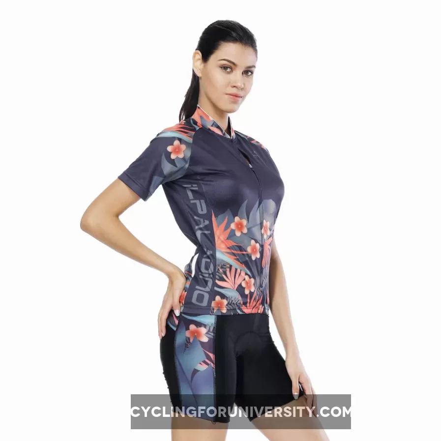 Elegance Tropical Plant Flower Women's Cycling Short-sleeve/Long-sleeve Bike Jersey/Kit T-shirt Summer Spring Road Bike Wear Mountain Bike MTB Clothes Sports Apparel Top / Suit NO. 791