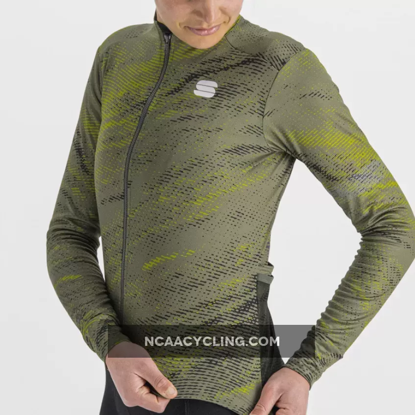 Sportful Cliff Supergiara women long sleeves jersey - Green