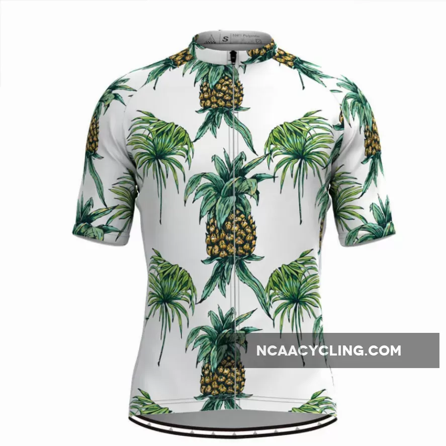 Men's Pineapple Print Aloha Hawaiian Cycling Jersey Online