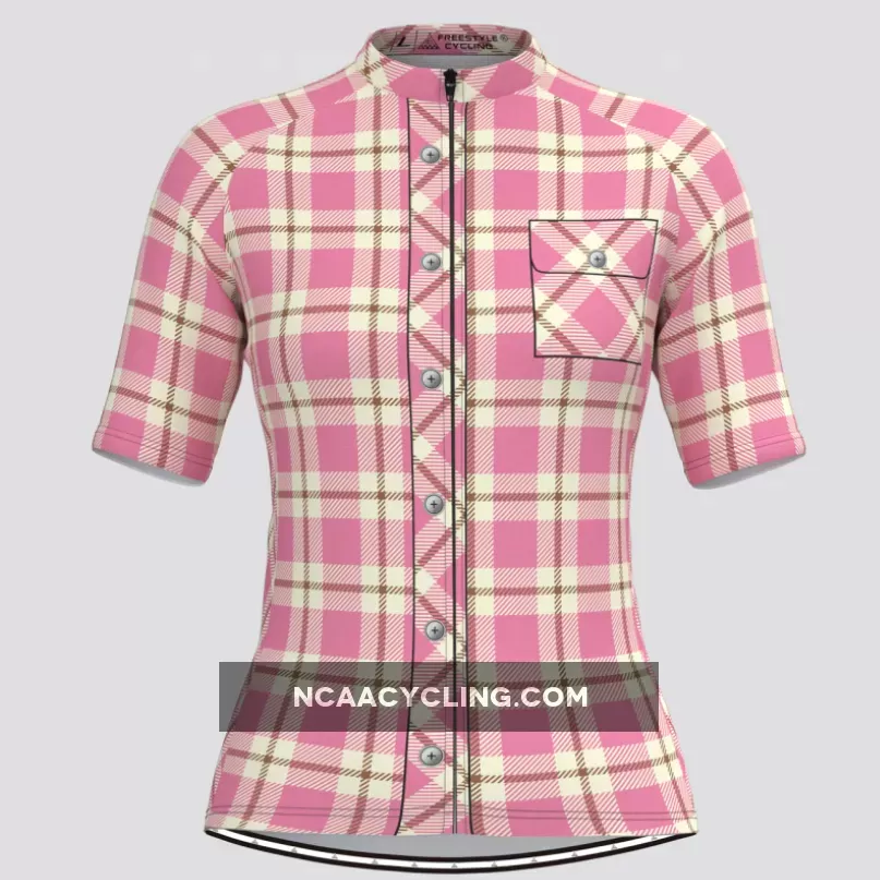 Plaid Checkered Shirt V22 Women's Cycling Jersey