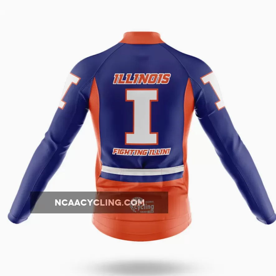 Online Fighting Illini Long Sleeve Cycling Jersey Only