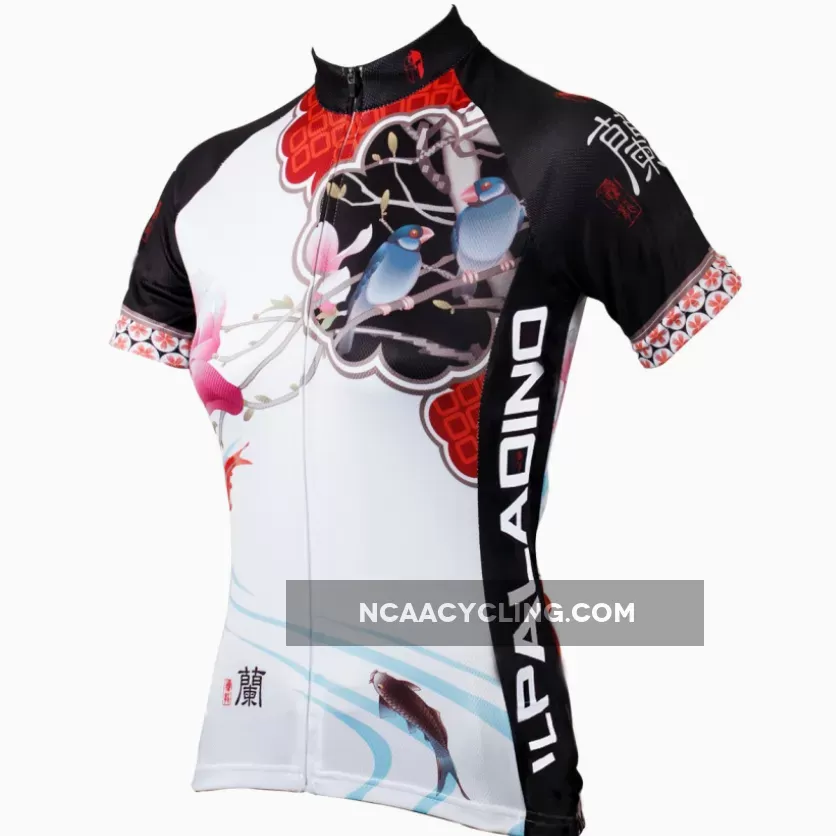 Two women's Magnolia& Peach Blossom flowers cycling short-sleeve&long-sleeve jerseys gear Spring&Summer Chinese Style sportswear Pro Cycle Clothing Racing Apparel Outdoor Sports Leisure Biking T-shirt NO.542/547