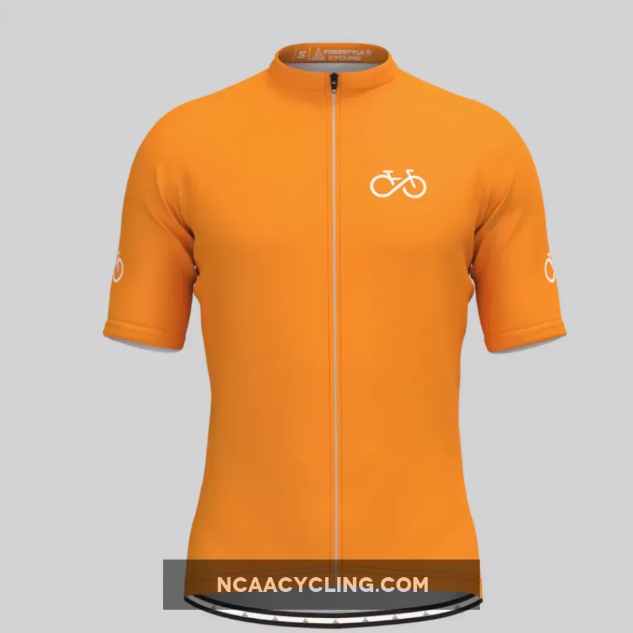 Ride Forever Men's Cycling Jersey-Orange Restock