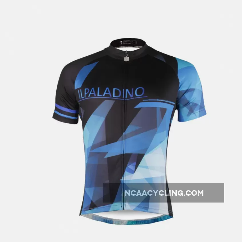 Ilpaladino Fragment Sport Breathable Black&Blue Jersey Men's Short-Sleeve Bicycling Shirts Summer Apparel Outdoor Sports Gear Quick Dry Wear NO.690