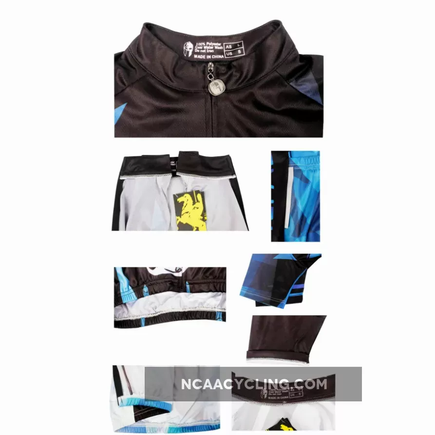 Ilpaladino Fragment Sport Breathable Black&Blue Jersey Men's Short-Sleeve Bicycling Shirts Summer Apparel Outdoor Sports Gear Quick Dry Wear NO.690
