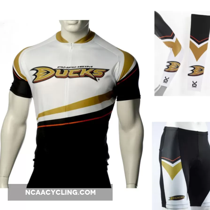NHL Anaheim Ducks Cycling Jerseys Bib Shorts Arm Warmers