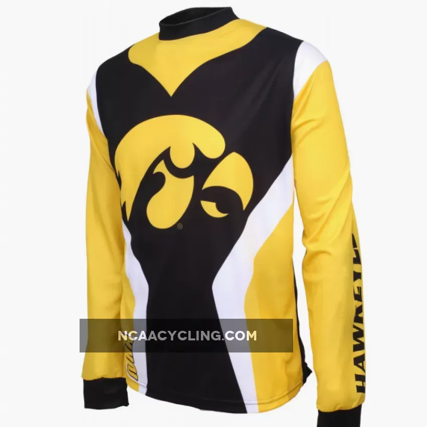NCAA UI, U of I, UIowa Iowa Hawkeyes Mountain Long Sleeve Bike MTB Cycling Jerseys