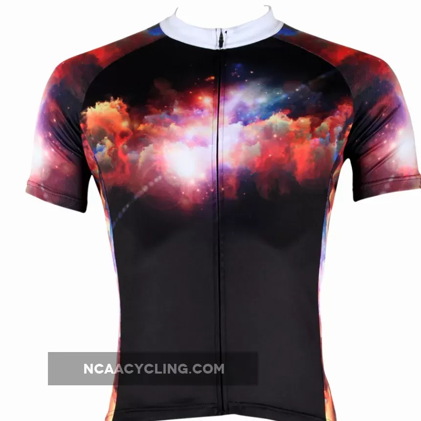 ILPALADINO Star Cloud Men's Professional MTB Cycling Jersey Breathable and Quick Dry Comfortable Bike Shirt for Summer NO.255