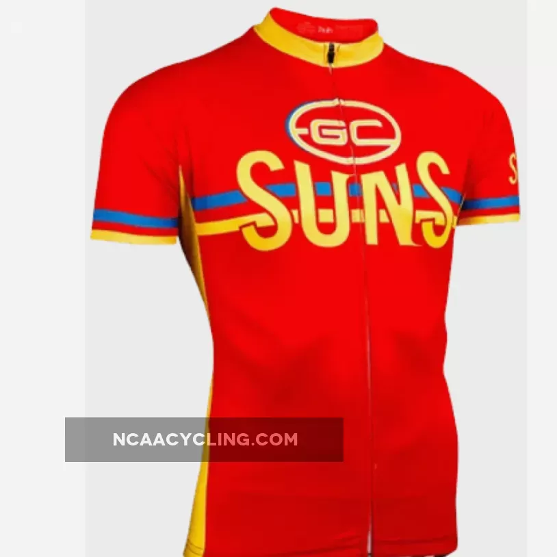 AFL Gold Coast Suns Short Sleeve Cycling Jerseys Z-1905870