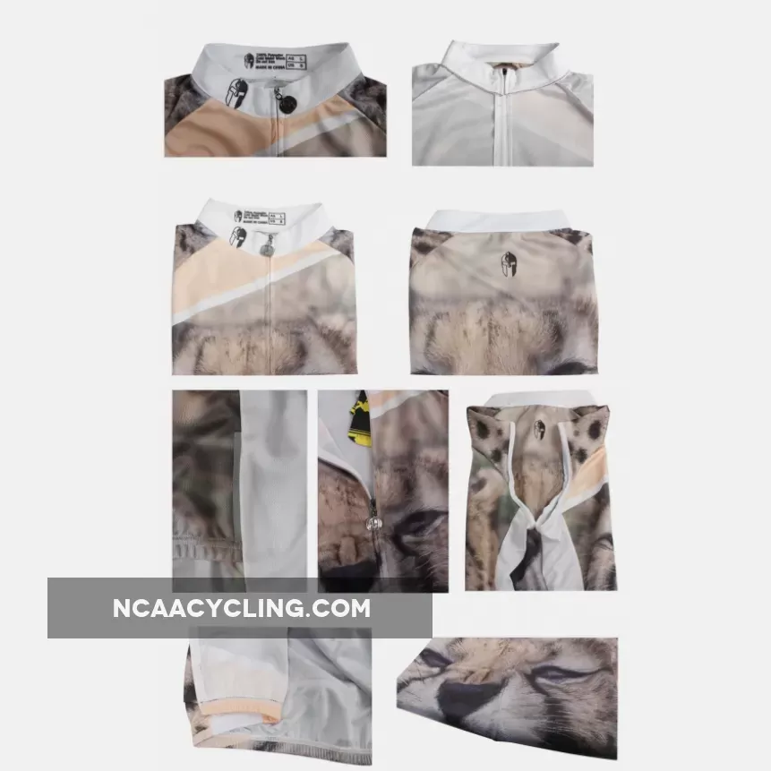 Leopard Panther Naughty Animal Men's Cycling Sleeveless Bike Jersey T-shirt Summer Spring Road Bike Wear Mountain Bike MTB Clothes Sports Apparel Top NO.W677