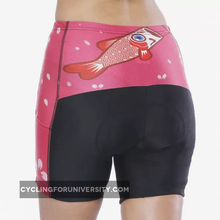 Flying Fish Carps Red Pink Women's Cycling Sleeveless Bike Jersey/Kit T-shirt Summer Spring Road Bike Wear Mountain Bike MTB Clothes Sports Apparel Top / Suit NO. 806