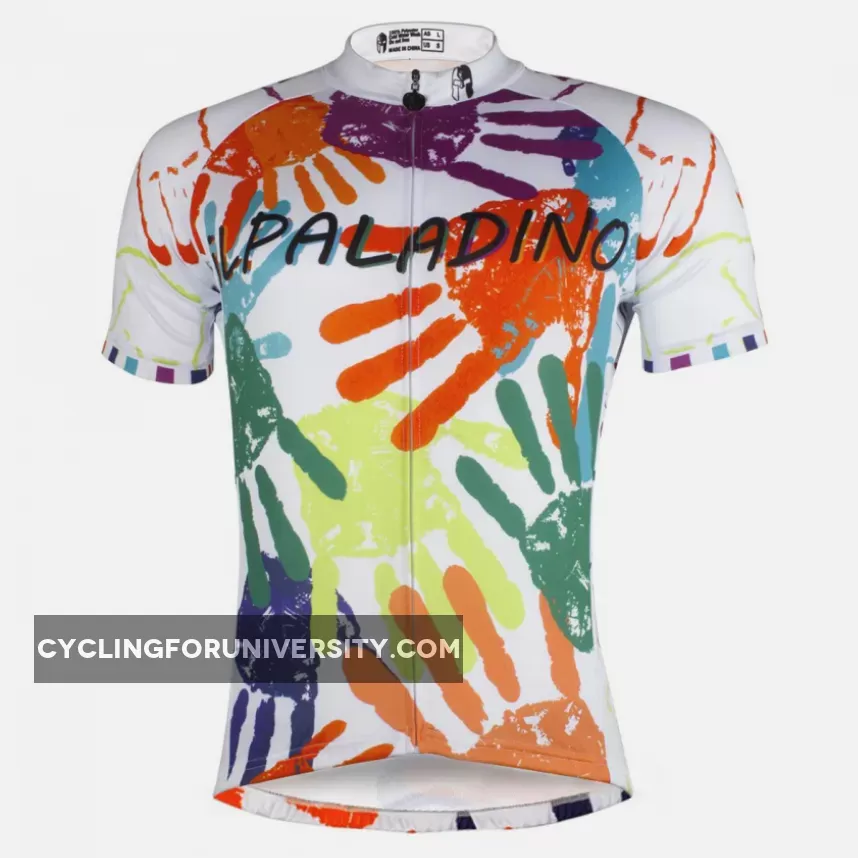 ILPALADINO Men's Road Bike Apparel Colorful Street Fashion Bike Shirt Short Sleeve for Outdoor Sports NO.757