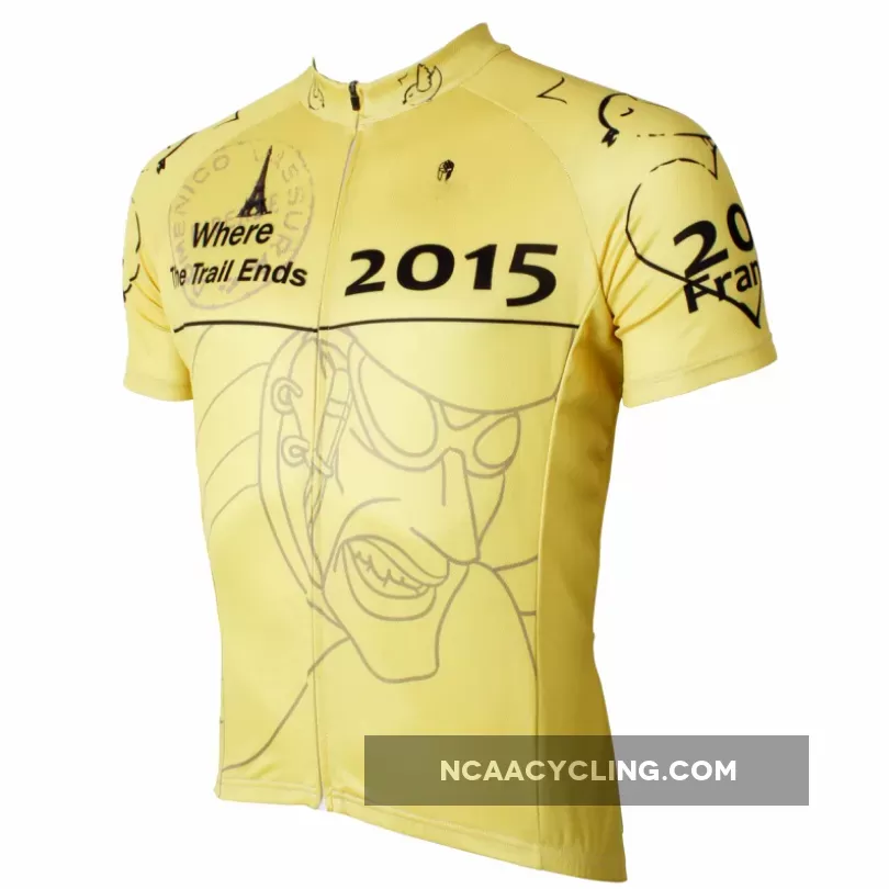 Ilpaladino Cyclist Yellow Men's Breathable Quick Dry Short-Sleeve Cycling Jersey Bicycling Shirts France Summer SportsWear NO.568