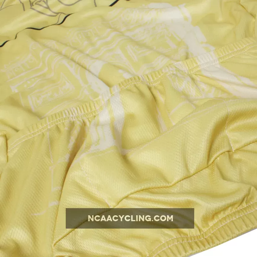 Ilpaladino Cyclist Yellow Men's Breathable Quick Dry Short-Sleeve Cycling Jersey Bicycling Shirts France Summer SportsWear NO.568
