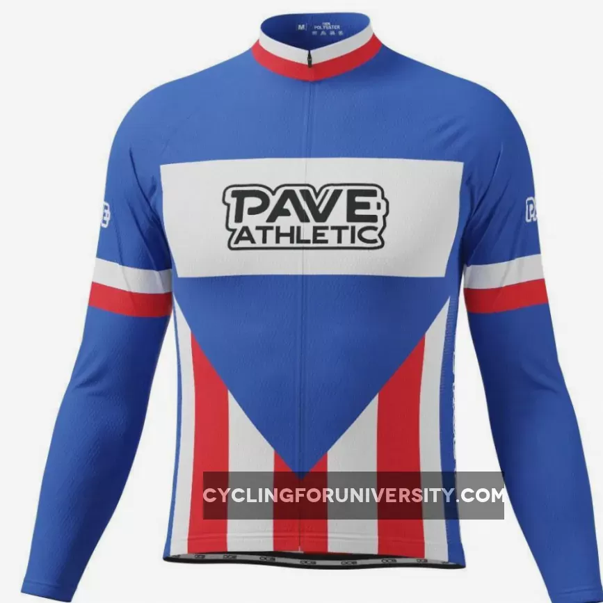 PAVE Athletic Retro Chewing Gum Long Sleeve Cycling Jersey