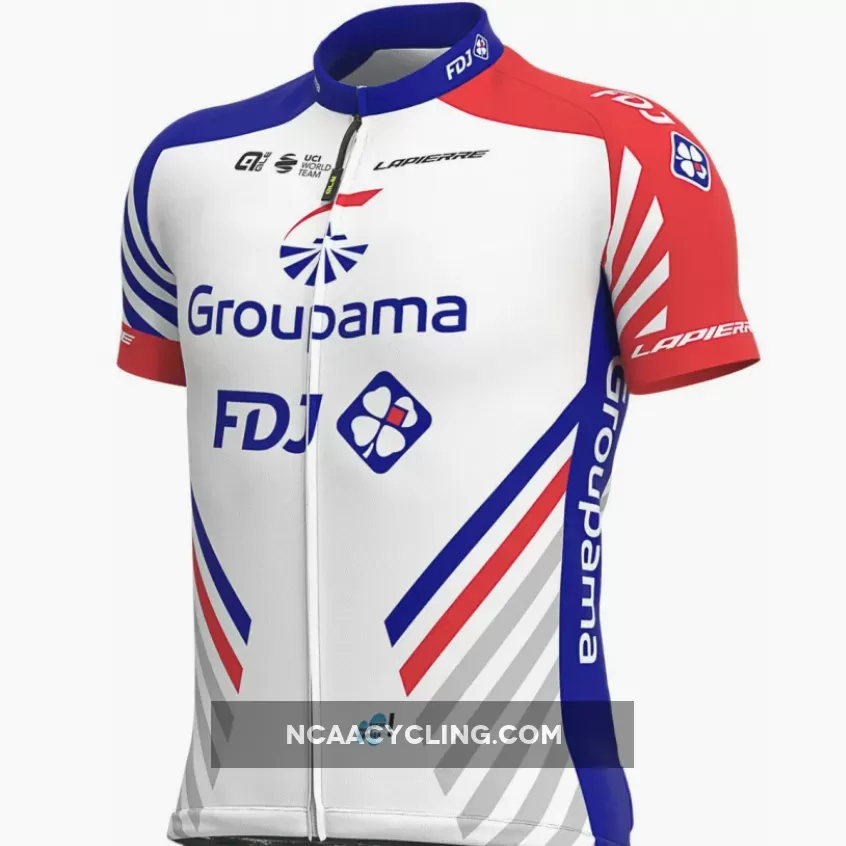 2020 Groupama FDJ Full Zipper Jersey, Outlet GRO20J1