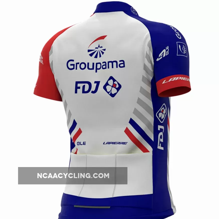 2020 Groupama FDJ Full Zipper Jersey, Outlet GRO20J1