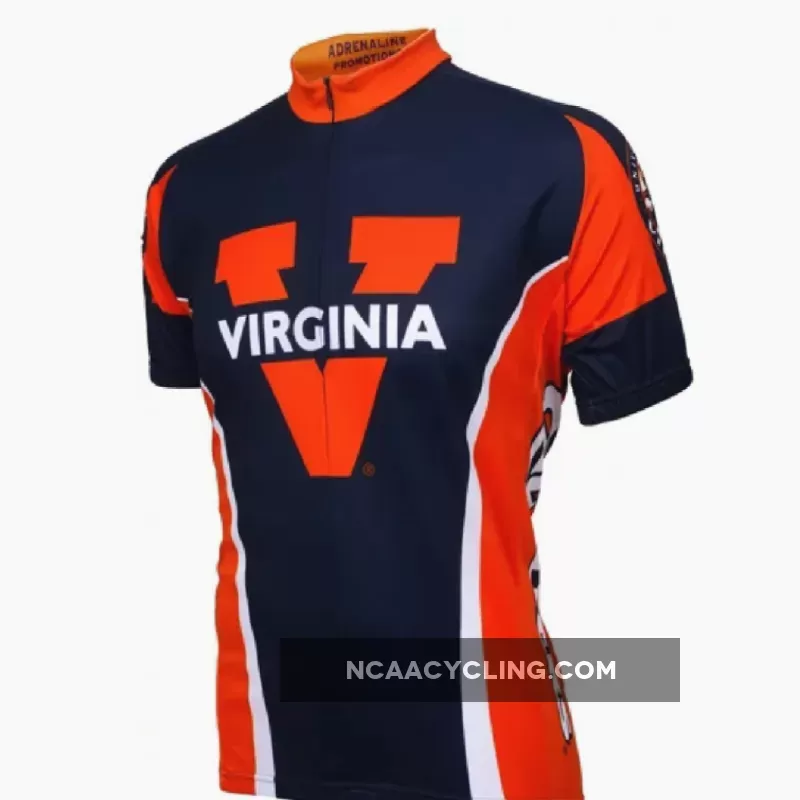 Adrenaline Promo University of Virginia Cavaliers 3/4 zip Men's Cycling Jersey