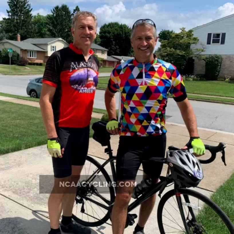 Men's High Viz Color Triangles Short Sleeve Cycling Jersey