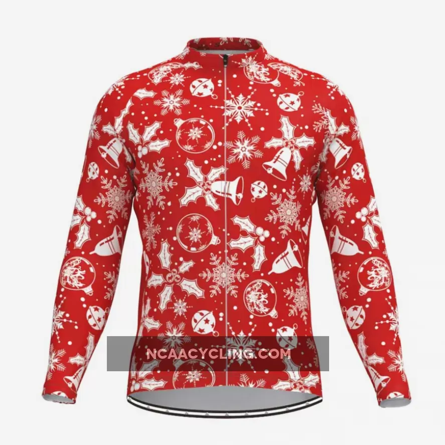 Christmas Jingle Bells Long Sleeve Cycling Jersey For Sale